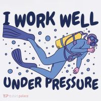 Funny Scuba Diving I Work Well Under Pressure Women's Long Sleeve Shirt thumb 2