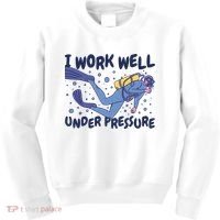 Funny Scuba Diving I Work Well Under Pressure Kids Sweatshirt thumb 0