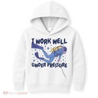 Funny Scuba Diving I Work Well Under Pressure Kids Hoodie thumb 0