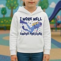 Funny Scuba Diving I Work Well Under Pressure Kids Hoodie thumb 3