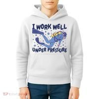 Funny Scuba Diving I Work Well Under Pressure Kids Hoodie thumb 4