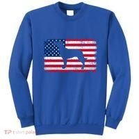French Spaniel Dog Lover 4th Of July Patriotic American Flag Cute Gift Sweatshirt thumb 0
