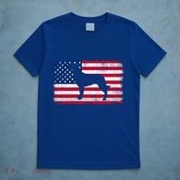 French Spaniel Dog Lover 4th Of July Patriotic American Flag Cute Gift T-Shirt thumb 5