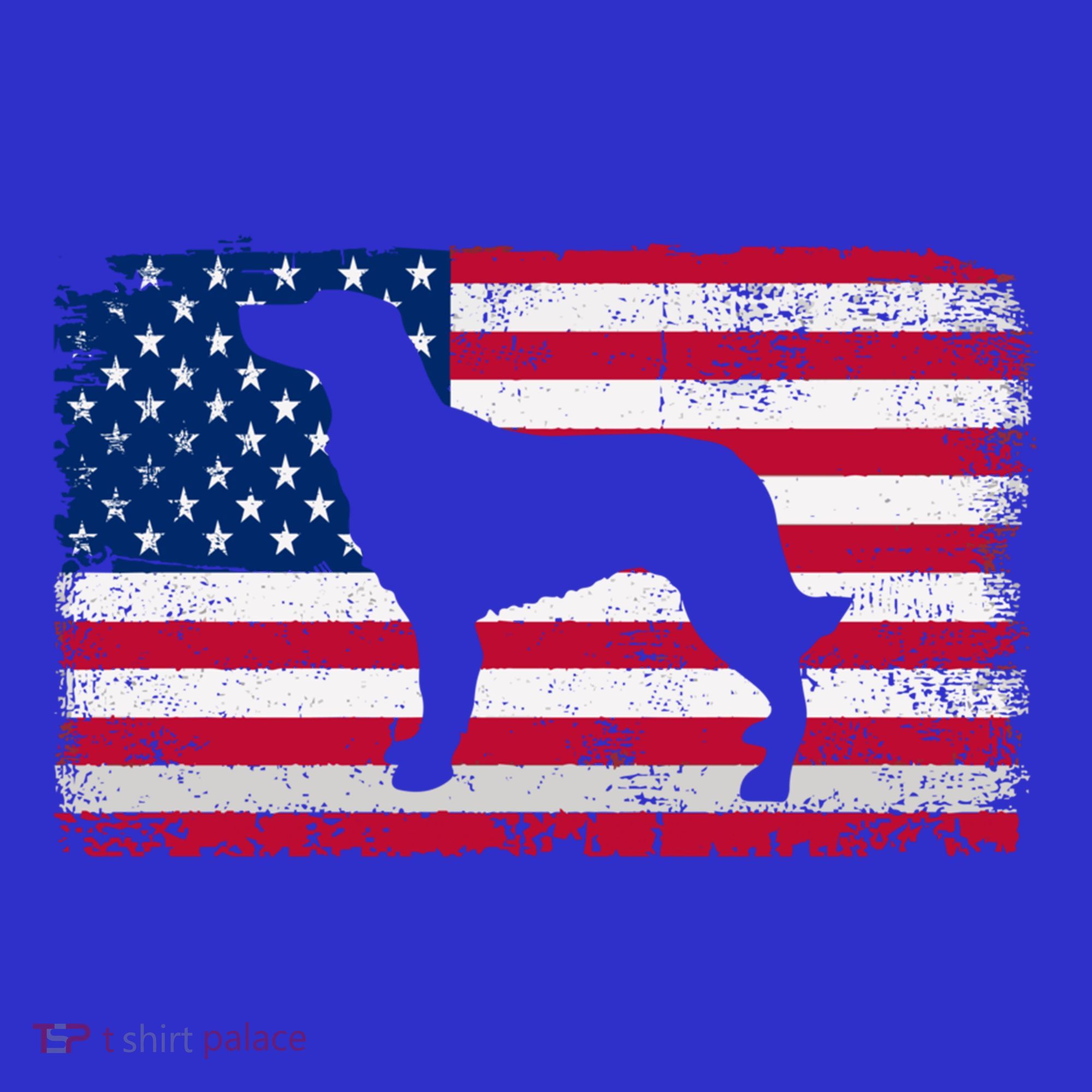 French Spaniel Dog Lover 4th Of July Patriotic American Flag Cute Gift T-Shirt