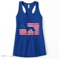 French Spaniel Dog Lover 4th Of July Patriotic American Flag Cute Gift Women's Tank Top thumb 0