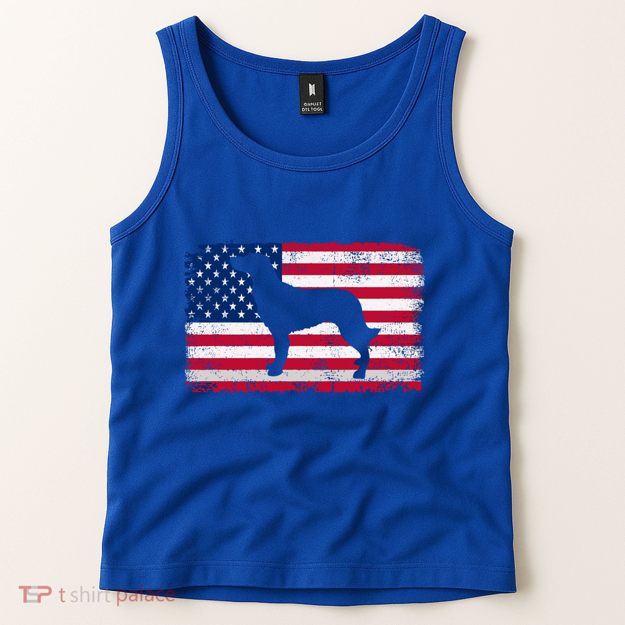 French Spaniel Dog Lover 4th Of July Patriotic American Flag Cute Gift Tank Top
