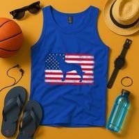French Spaniel Dog Lover 4th Of July Patriotic American Flag Cute Gift Tank Top thumb 4