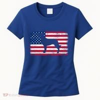 French Spaniel Dog Lover 4th Of July Patriotic American Flag Cute Gift Women's T-Shirt thumb 0