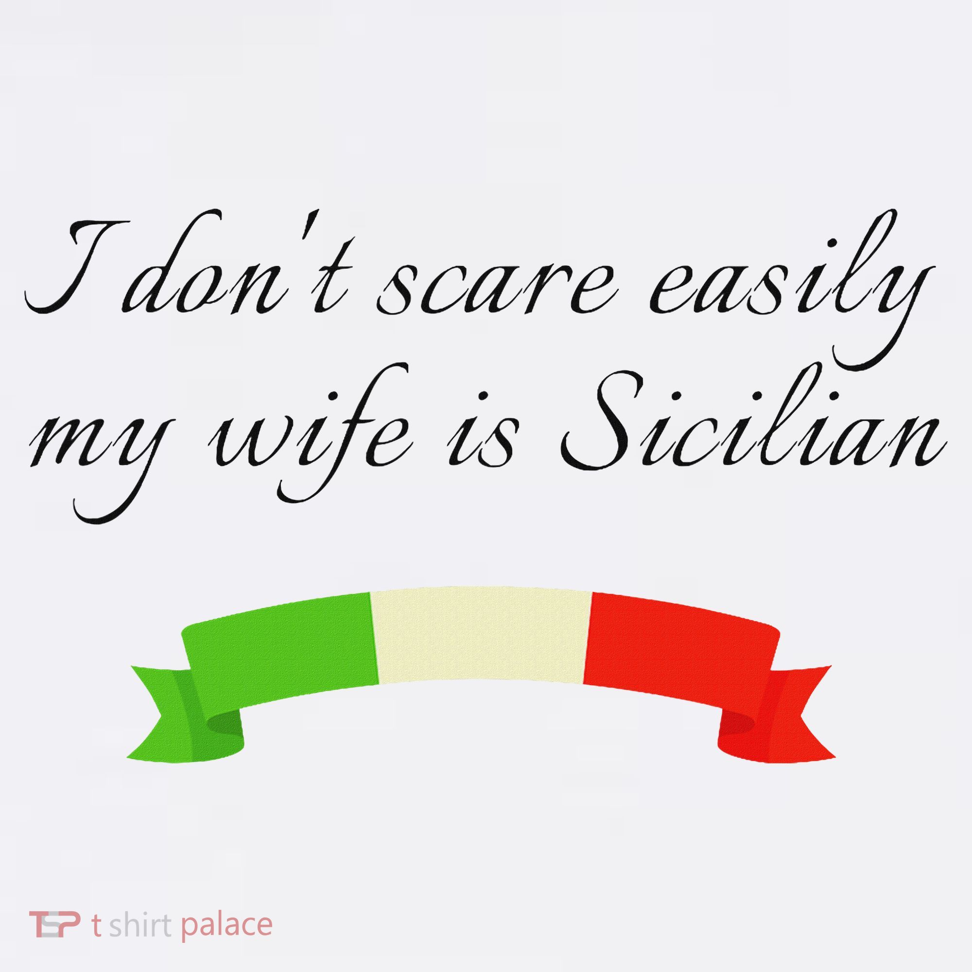 Funny Saying Don't Scare Easily My Wife Is Sicilian Dad Joke Women's Hoodie