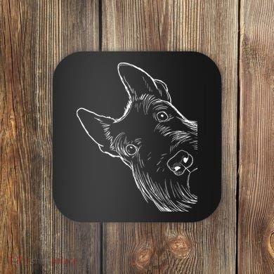 Funny Scottie Dog Scottish Terrier Coaster