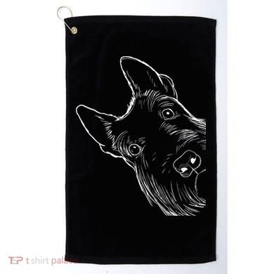 Funny Scottie Dog Scottish Terrier Golf Towel