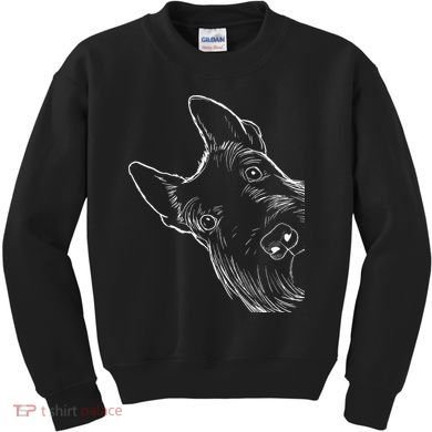 Funny Scottie Dog Scottish Terrier Kids Sweatshirt