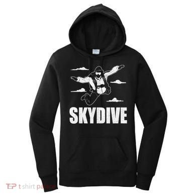 Funny Skydiving Design Skydive Sky Diving Skydiver Gift Women's Hoodie