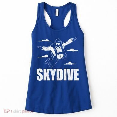 Funny Skydiving Design Skydive Sky Diving Skydiver Gift Women's Tank Top