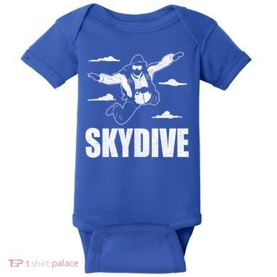 Funny Skydiving Design Skydive Sky Diving Skydiver Gift Baby Bodysuit