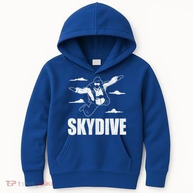 Funny Skydiving Design Skydive Sky Diving Skydiver Gift Kids Hoodie