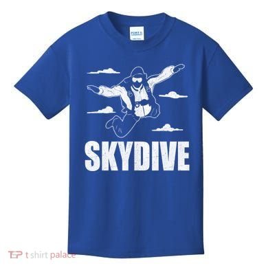 Funny Skydiving Design Skydive Sky Diving Skydiver Gift Kids T-Shirt