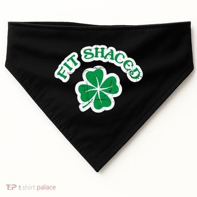 Fit Shaced Drinking St Patricks Drink Paddys Day Team USA-Made Doggie Bandana