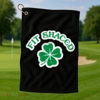 Fit Shaced Drinking St Patricks Drink Paddys Day Team Golf Towel thumb 1