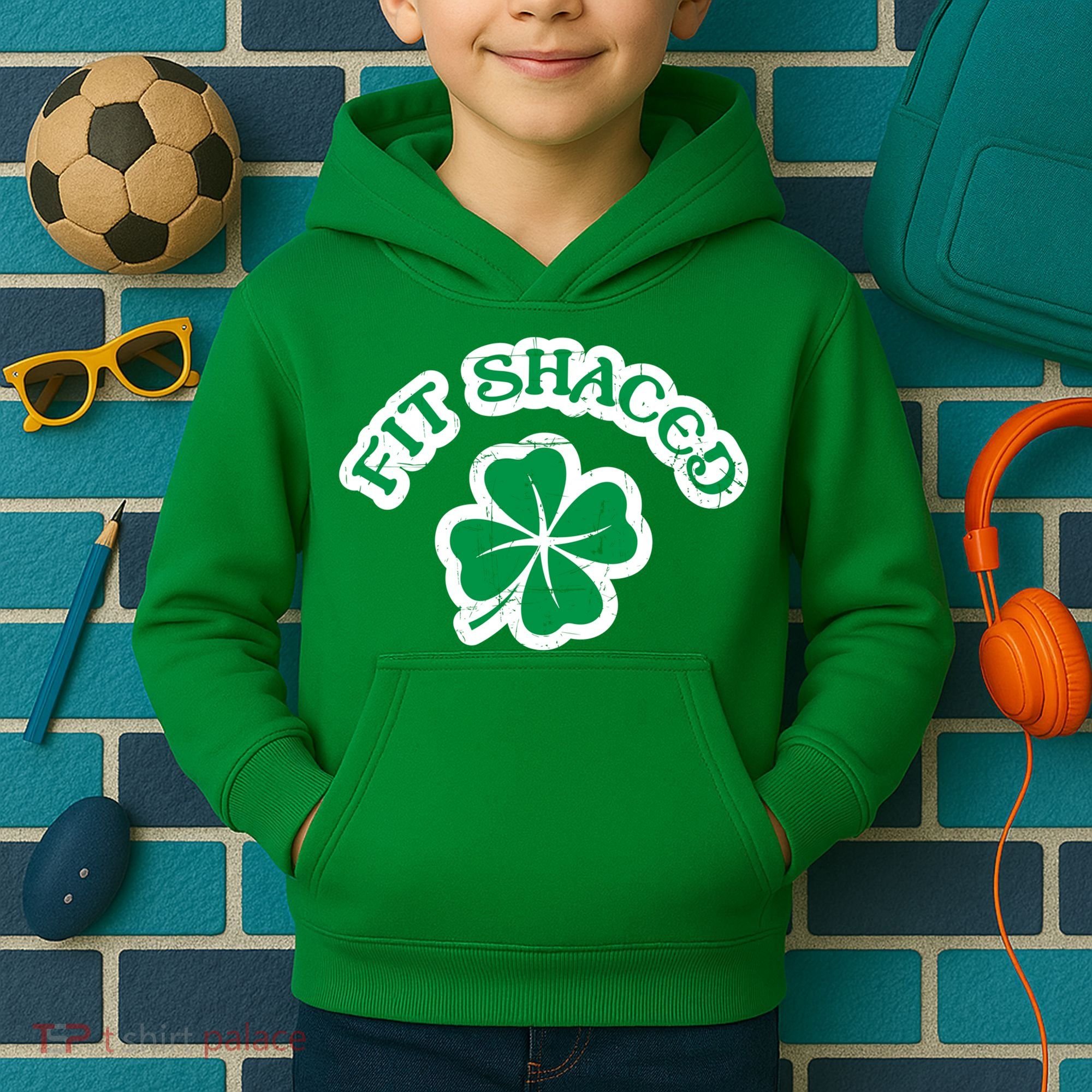 Fit Shaced Drinking St Patricks Drink Paddys Day Team Kids Hoodie