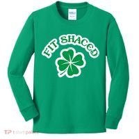 Fit Shaced Drinking St Patricks Drink Paddys Day Team Kids Long Sleeve Shirt thumb 0