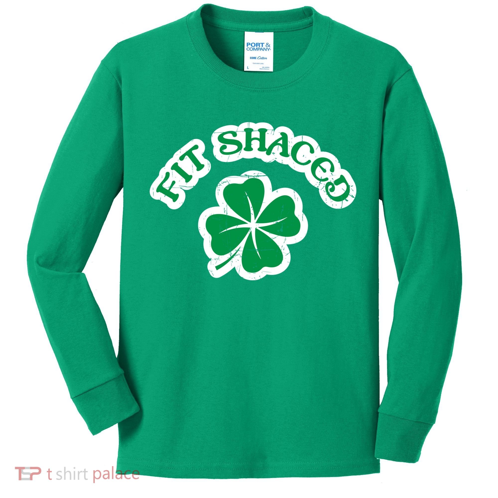Fit Shaced Drinking St Patricks Drink Paddys Day Team Kids Long Sleeve Shirt