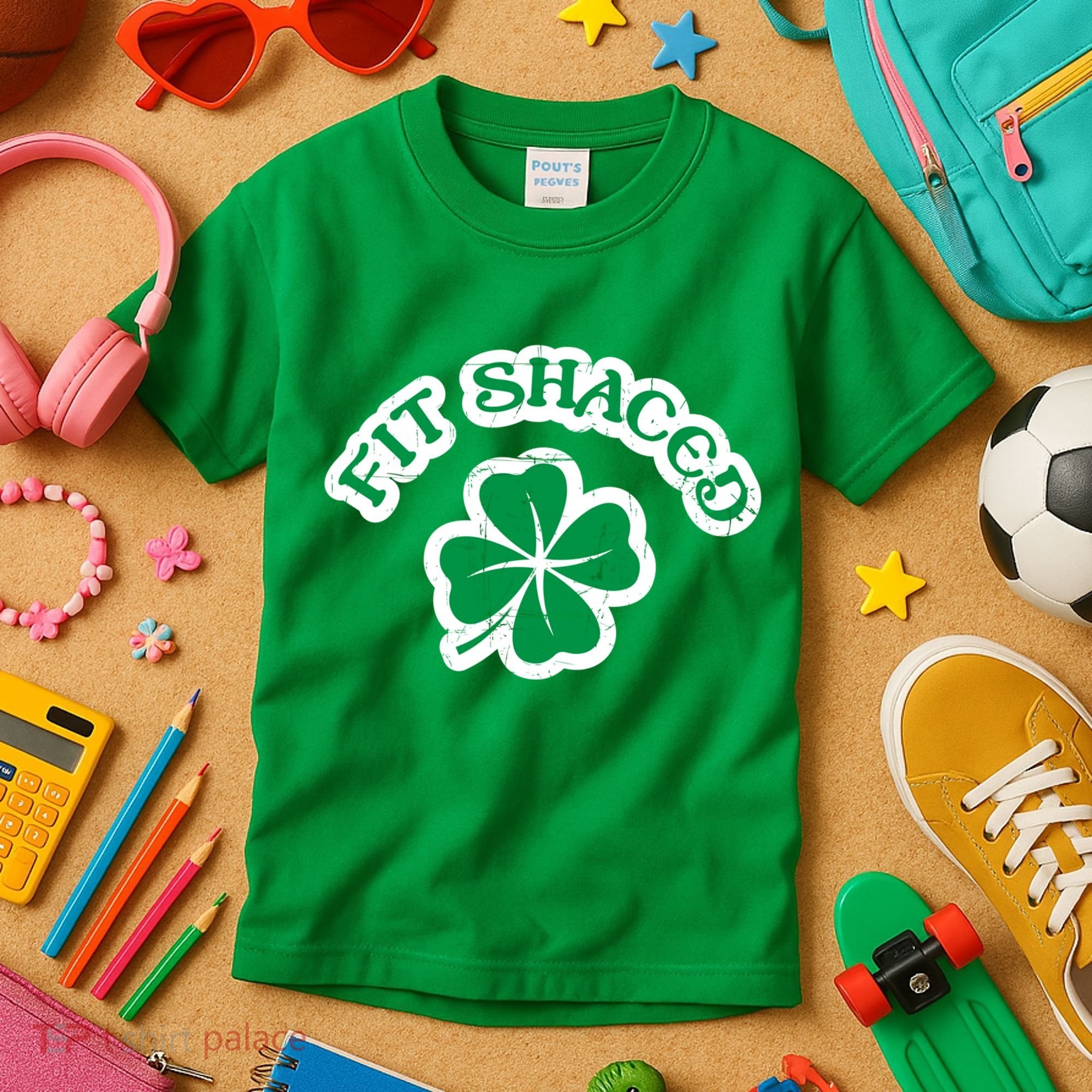 Fit Shaced Drinking St Patricks Drink Paddys Day Team Kids T-Shirt
