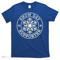 Funny Snow Day Supporter Teacher Student Winter Snowflake Cute Gift T-Shirt thumb 0