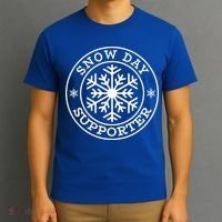 Funny Snow Day Supporter Teacher Student Winter Snowflake Cute Gift T-Shirt thumb 3
