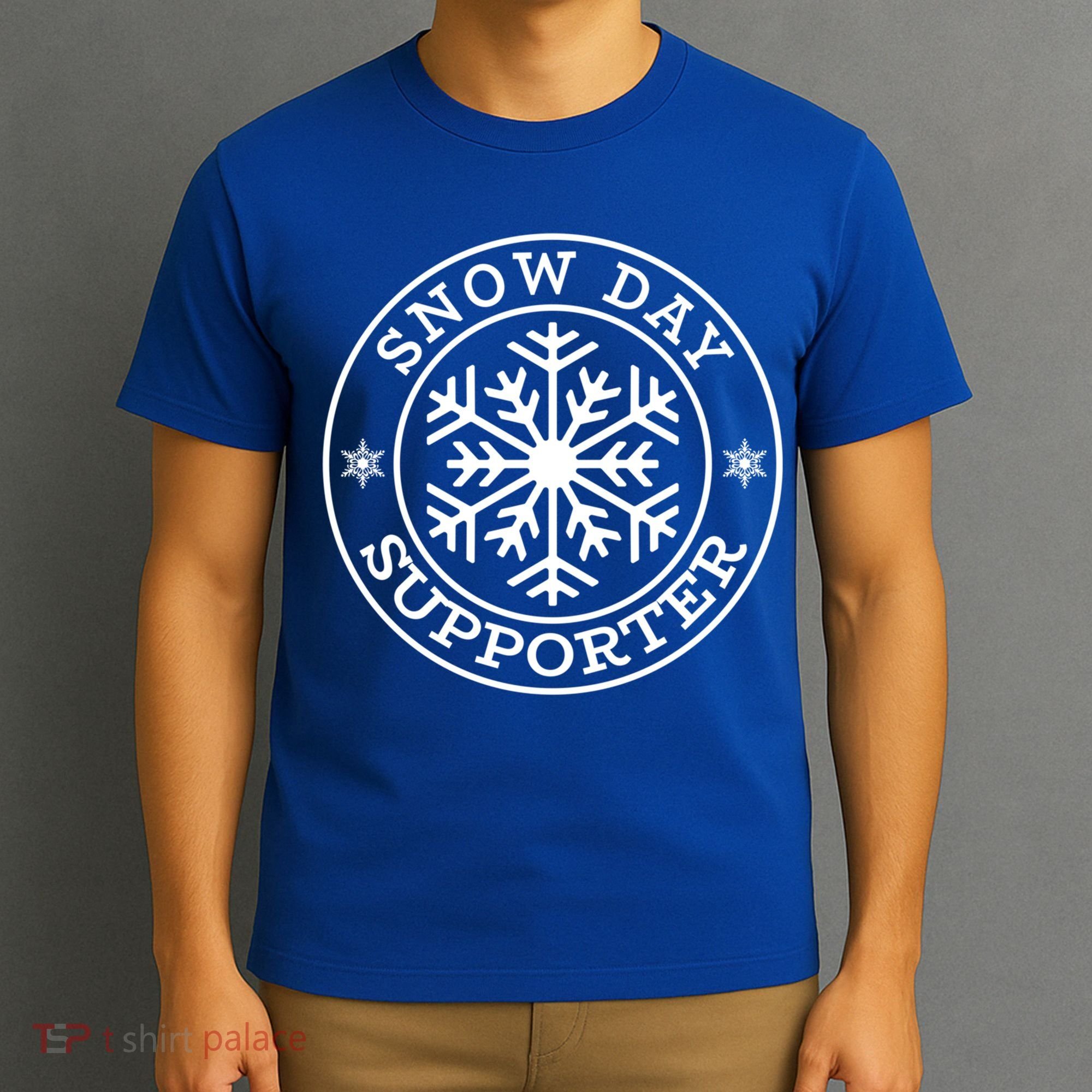 Funny Snow Day Supporter Teacher Student Winter Snowflake Cute Gift T-Shirt