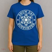 Funny Snow Day Supporter Teacher Student Winter Snowflake Cute Gift T-Shirt thumb 4
