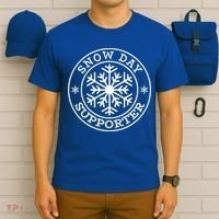 Funny Snow Day Supporter Teacher Student Winter Snowflake Cute Gift T-Shirt thumb 6