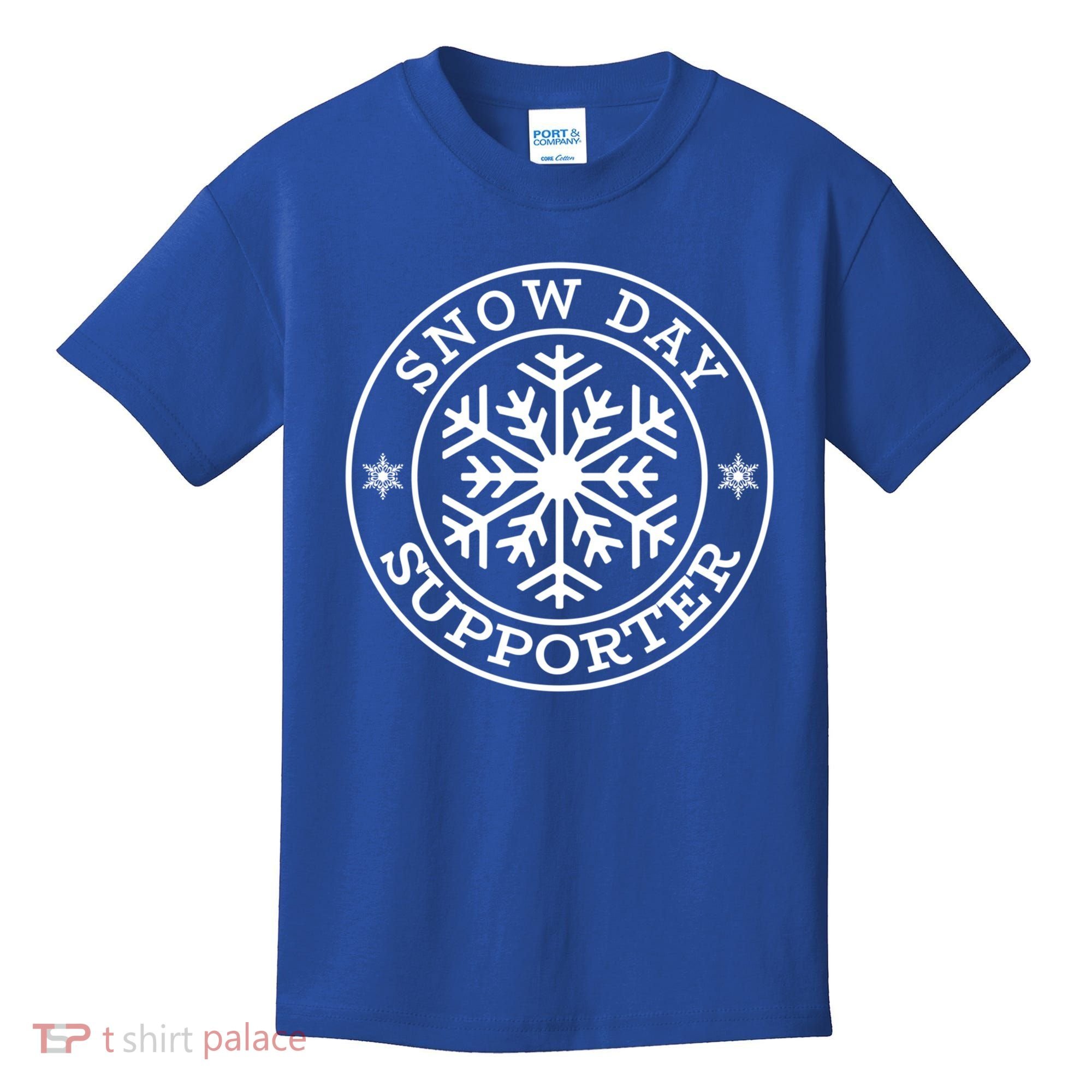 Funny Snow Day Supporter Teacher Student Winter Snowflake Cute Gift Kids T-Shirt