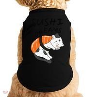 Funny Sushi Dreams Salmon Lovers Cat Dream Women Doggie Tank thumb 0