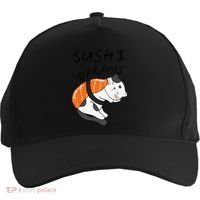Funny Sushi Dreams Salmon Lovers Cat Dream Women Five-Panel Snapback Cap thumb 0