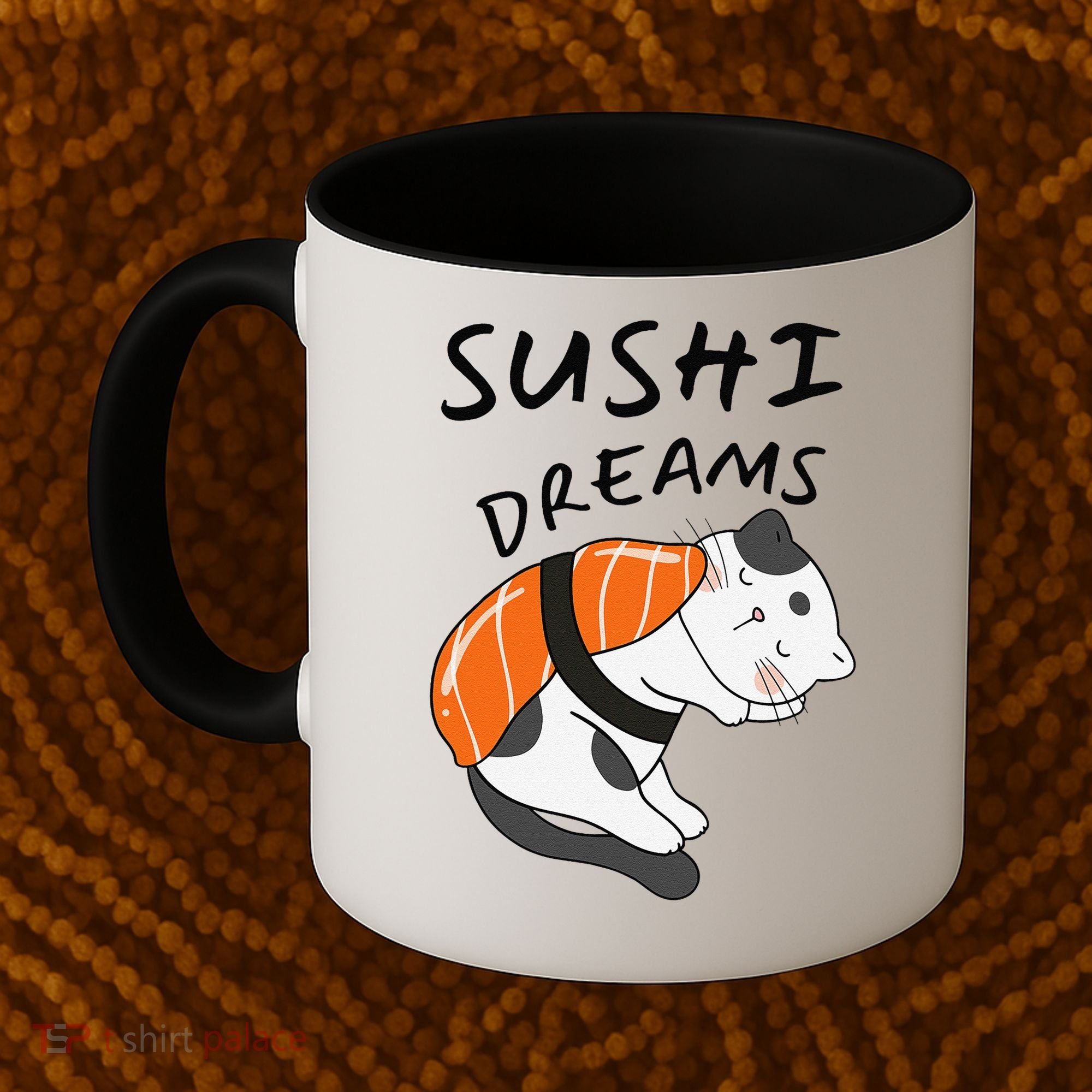 Funny Sushi Dreams Salmon Lovers Cat Dream Women Coffee Mug