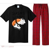 Funny Sushi Dreams Salmon Lovers Cat Dream Women Pajama Set thumb 0