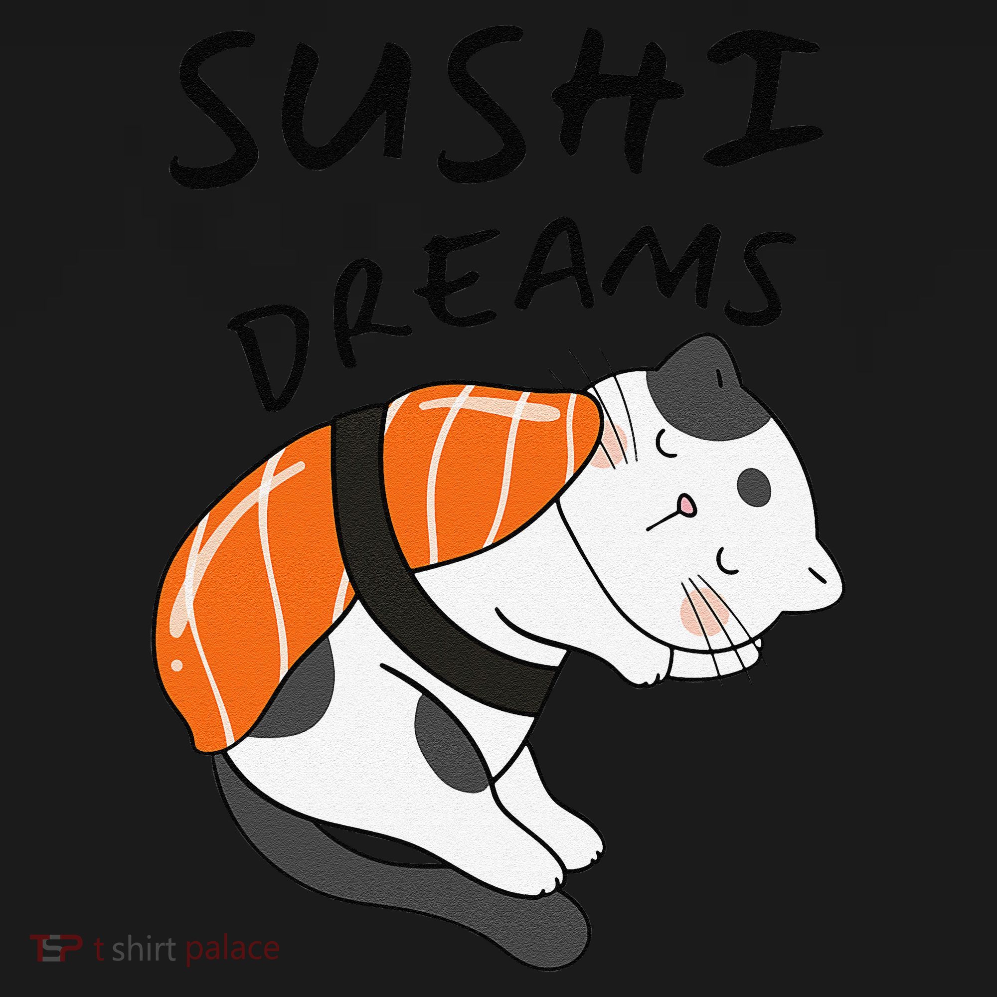 Funny Sushi Dreams Salmon Lovers Cat Dream Women Women's Hoodie
