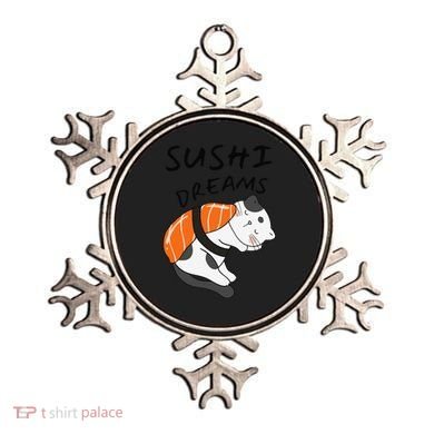 Funny Sushi Dreams Salmon Lovers Cat Dream Women Ornament