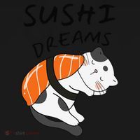 Funny Sushi Dreams Salmon Lovers Cat Dream Women Women's Tank Top thumb 5