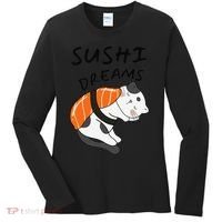 Funny Sushi Dreams Salmon Lovers Cat Dream Women Women's Long Sleeve Shirt thumb 0