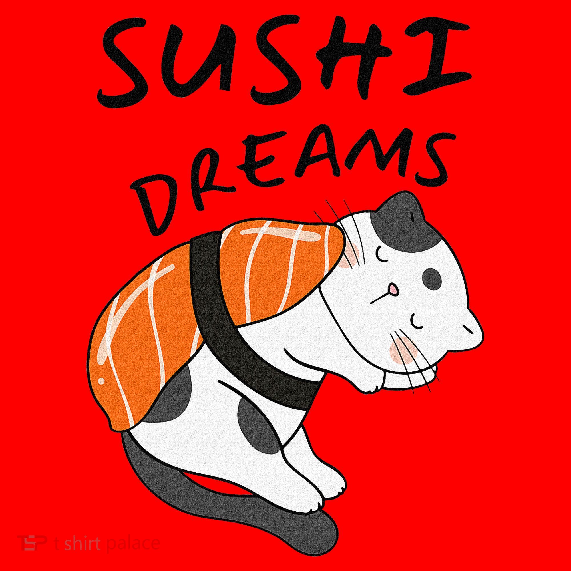 Funny Sushi Dreams Salmon Lovers Cat Dream Women Santa Hat