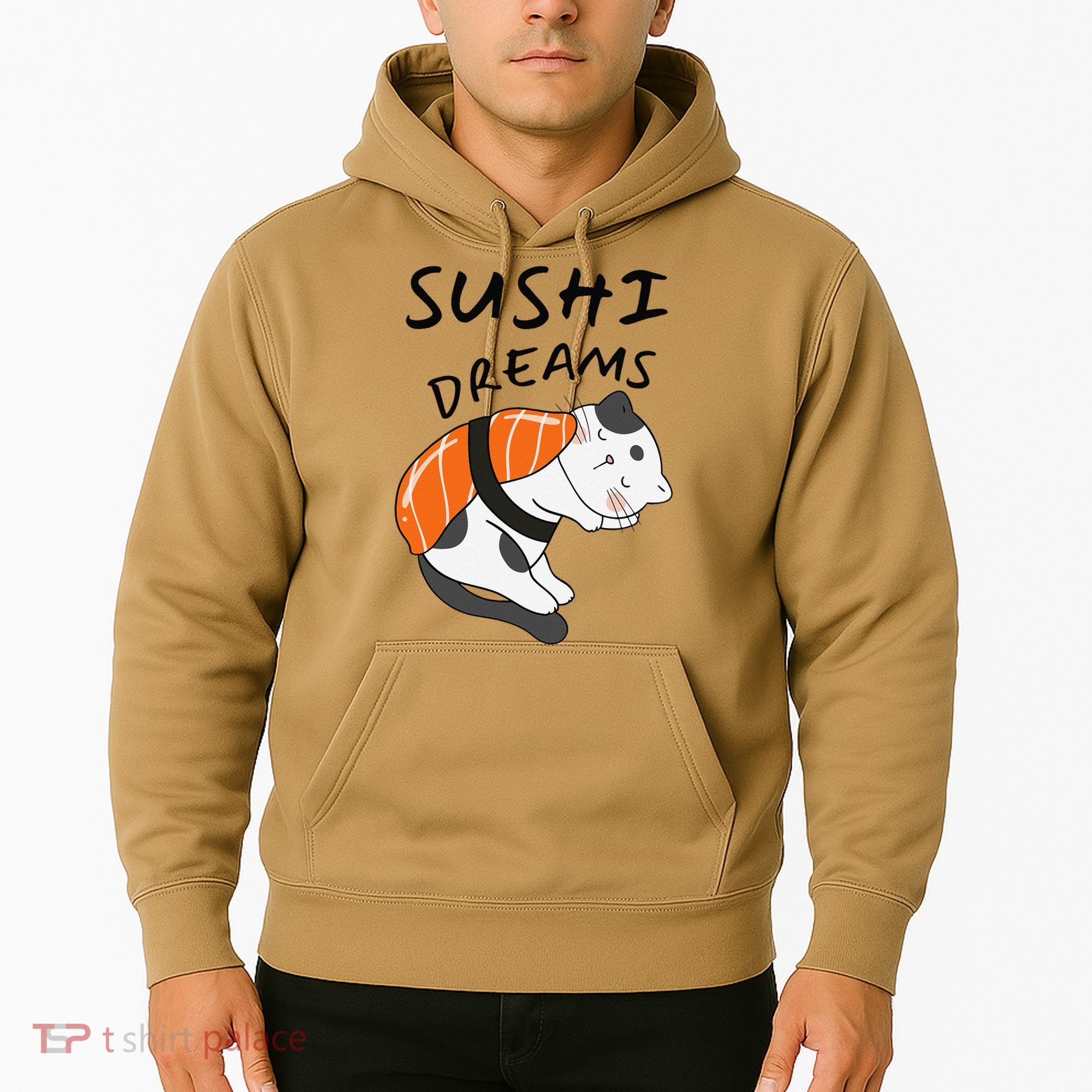 Funny Sushi Dreams Salmon Lovers Cat Dream Women Hoodie