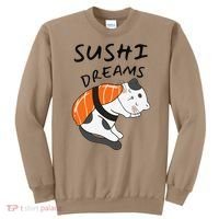 Funny Sushi Dreams Salmon Lovers Cat Dream Women Sweatshirt thumb 0