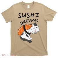 Funny Sushi Dreams Salmon Lovers Cat Dream Women T-Shirt thumb 0