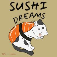 Funny Sushi Dreams Salmon Lovers Cat Dream Women Mousepad thumb 1