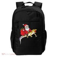 Fun Santa Delivering Presents On Leopard Gecko Lizard Gift Backpack thumb 0