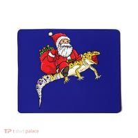 Fun Santa Delivering Presents On Leopard Gecko Lizard Gift Mousepad thumb 0