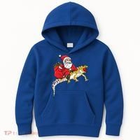 Fun Santa Delivering Presents On Leopard Gecko Lizard Gift Kids Hoodie thumb 0
