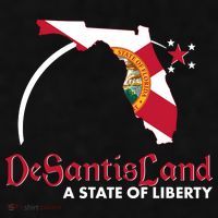 Florida State DeSantisLand A State Of Liberty Ladies PosiCharge Tri-Blend Wicking Tank thumb 2